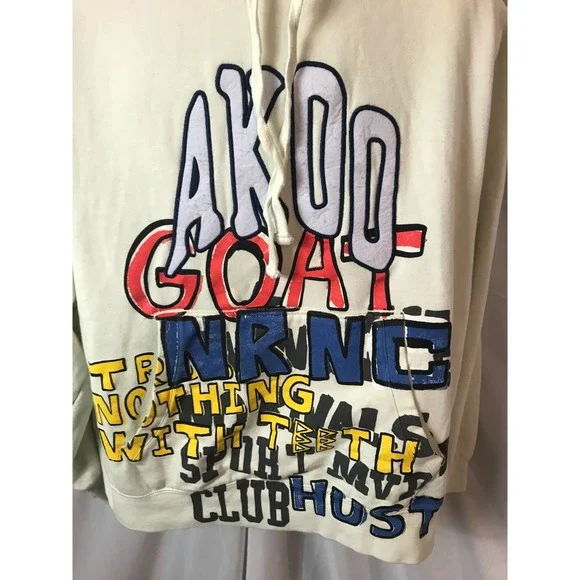 Akoo Men Pullover Authentic Hoodie/Sweater Size 3XL - Picture 3 of 7